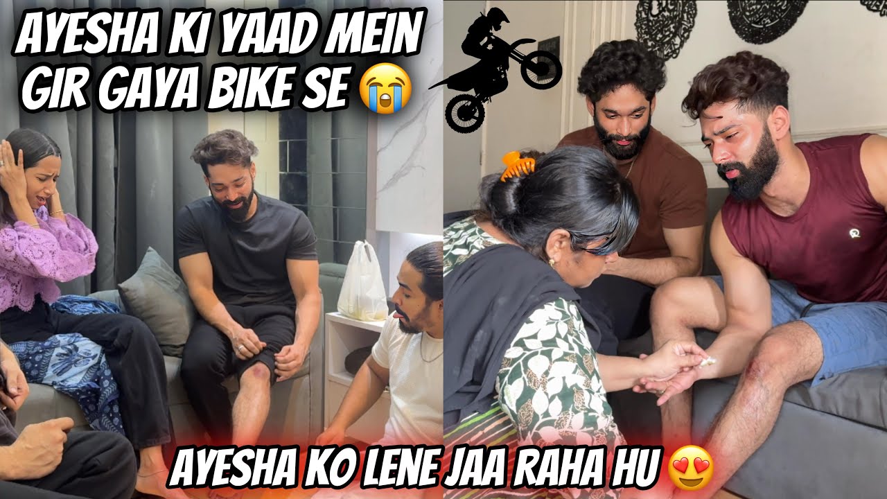Abresh Gir Gaya Sab Dar Gaye🥺| Ayesha Ko Lene Jaa Raha Hu 😍| Zeeshan & Abresh