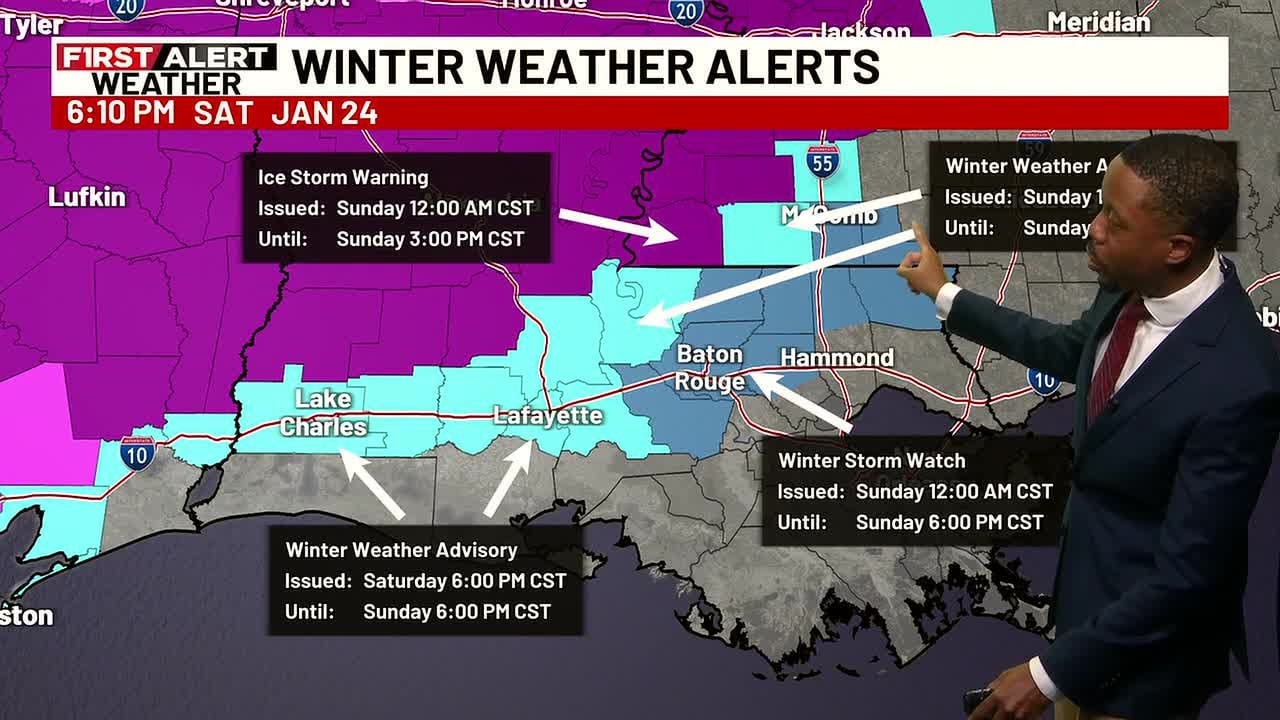 FIRST ALERT 6 PM FORECAST: Saturday, Jan. 24