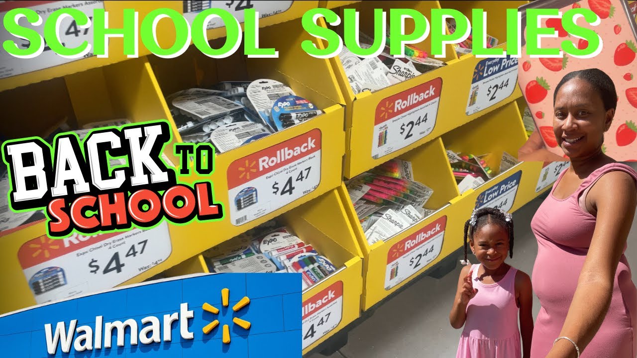 Back To School Supplies Shopping at Walmart 2024 Vlog