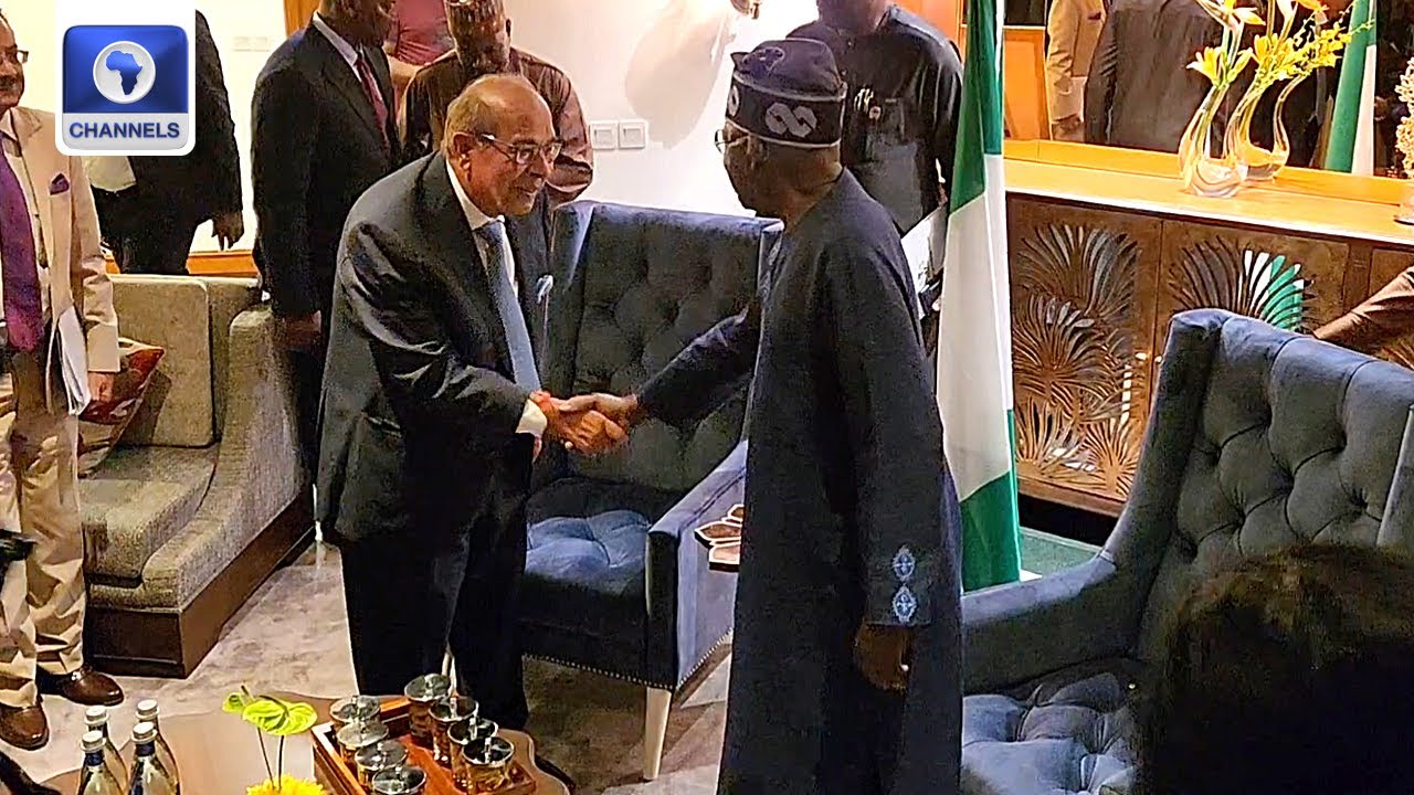 Tinubu Arrives In India, Meets Indian Billionaire Gopichand Hinduja