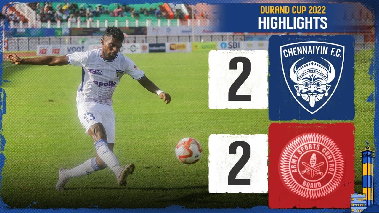 Chennaiyin FC vs Army Red FT Highlights | Durand Cup 2022 | Season 9