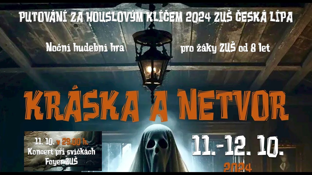 Ukázka z Koncertu při svíčkách na Putování za houslovým klíčem - pěvecký sbor účastníků - 11.10.2024
