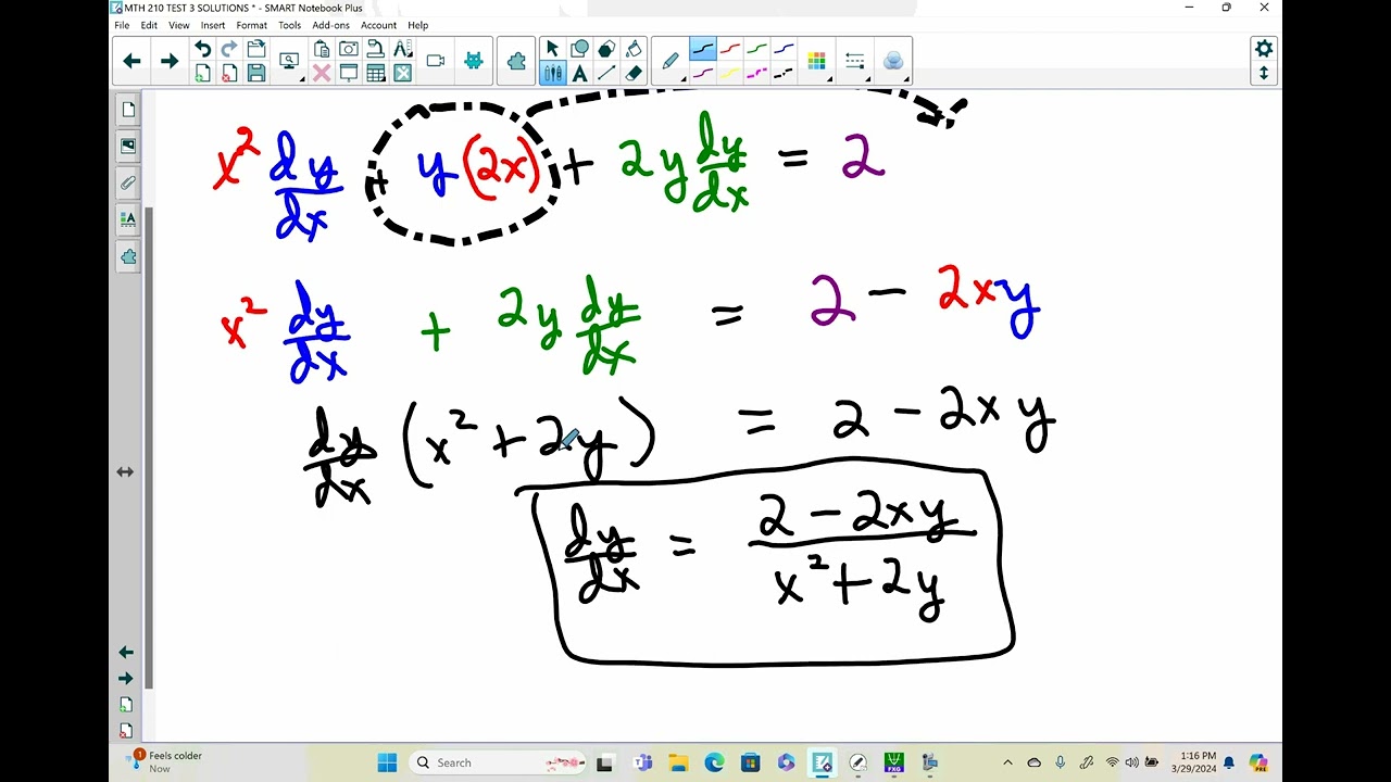 MTH 210 Test 3 SOLLUTIONS