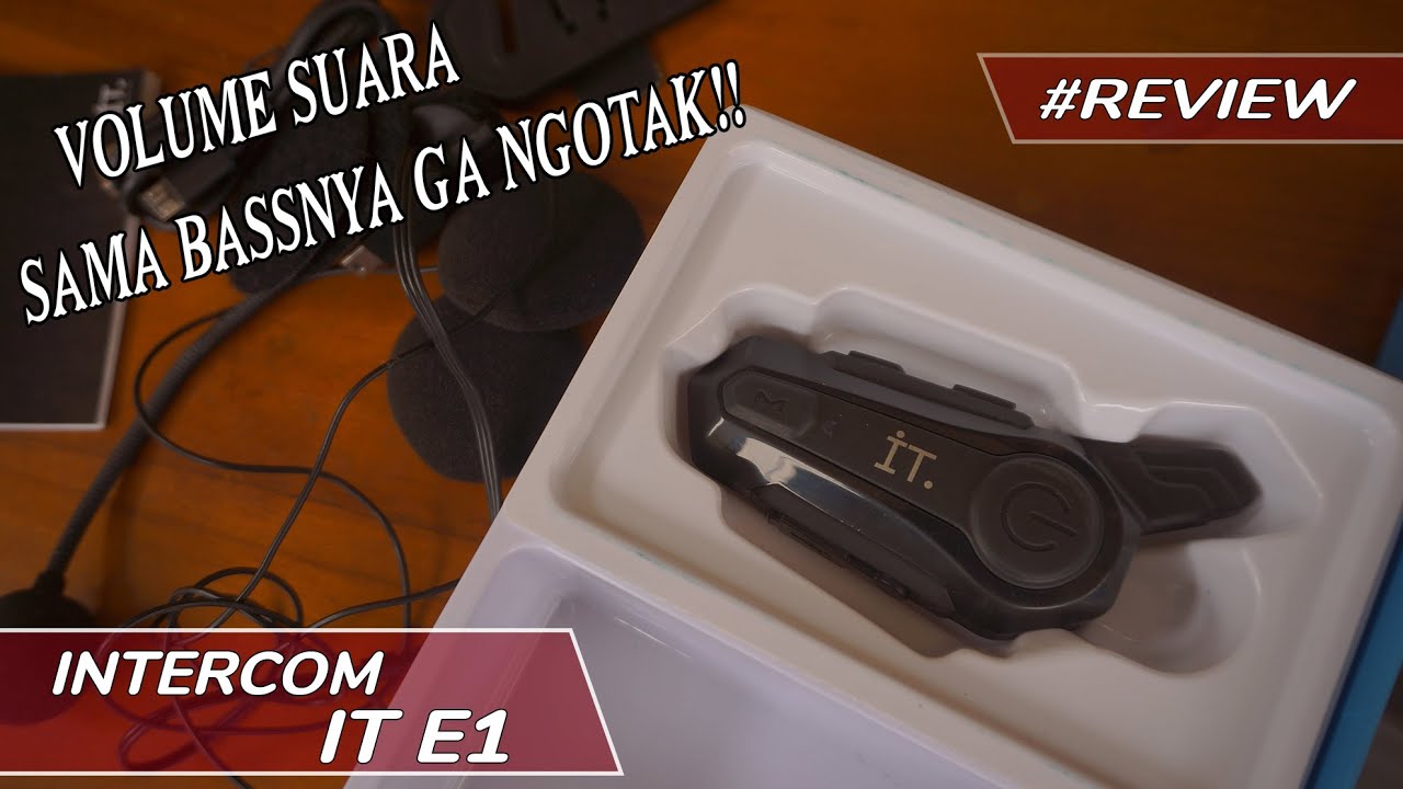 INTERCOM DENGAN SUARA PALING OKE || REVIEW INTERCOM HEADSET BLUETOOH IT E1