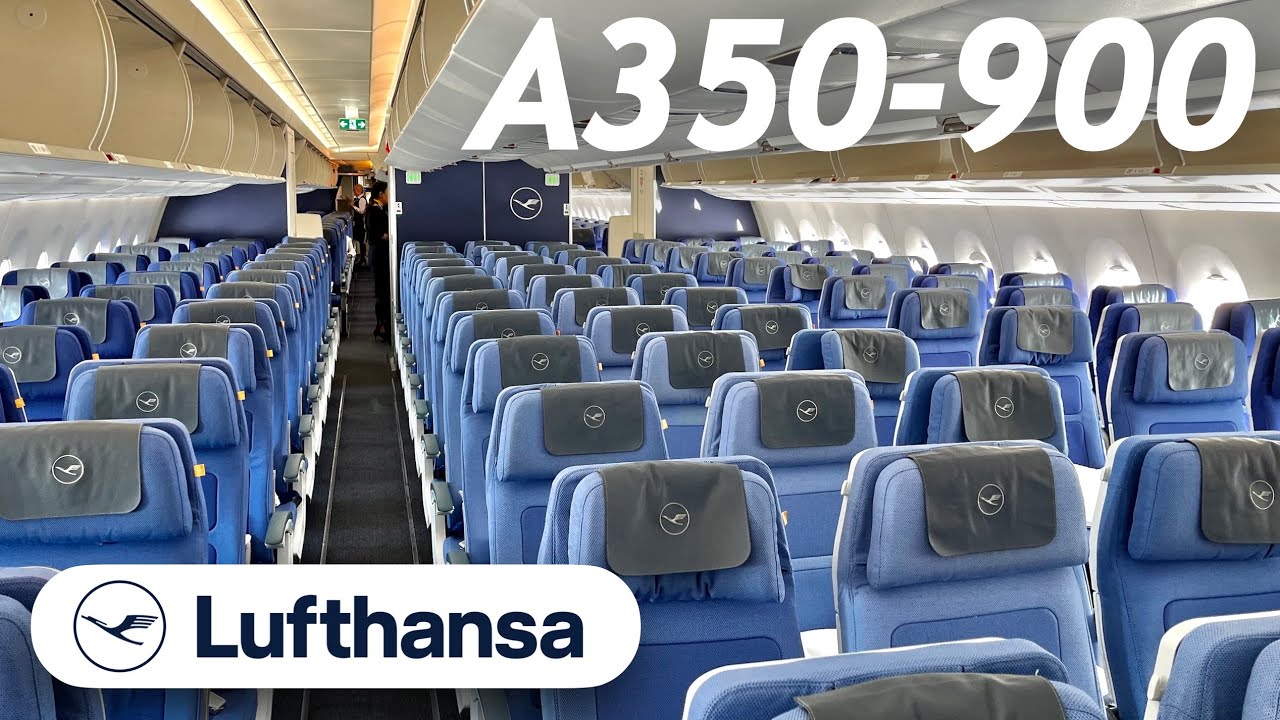 Эконом-класс Airbus A350-900 авиакомпании Lufthansa | Из Монреаля в Мюнхен | Полный обзор полёта