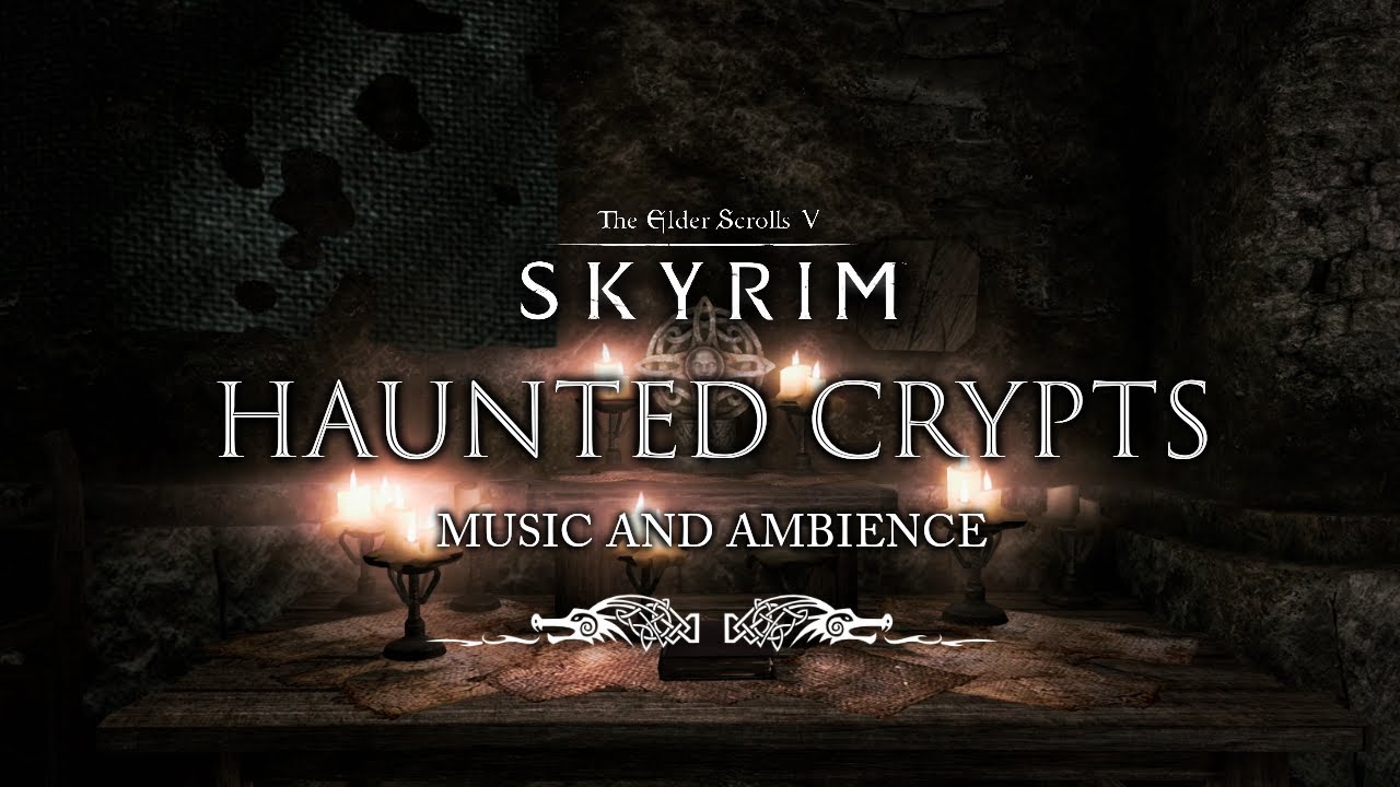 Haunted Crypts of Skyrim | Somber & Spooky Skyrim Music & Ambience | 3 Hours
