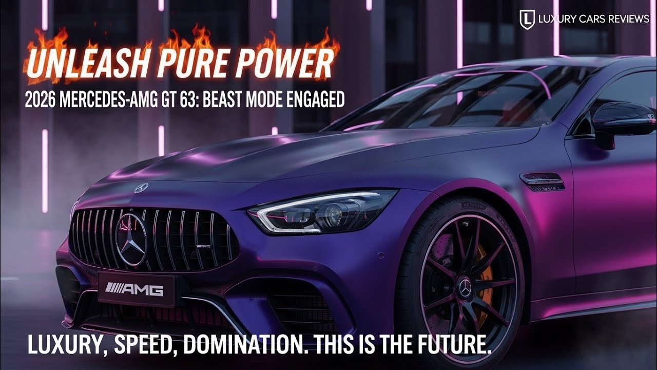 Mercedes-AMG GT 63 Review: Unleashing Power with Custom Body Kits in Satin Midnight Purple