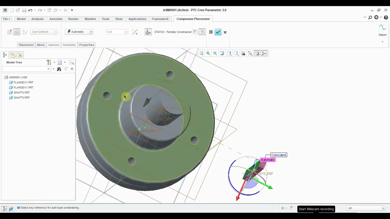 flange coupling asm