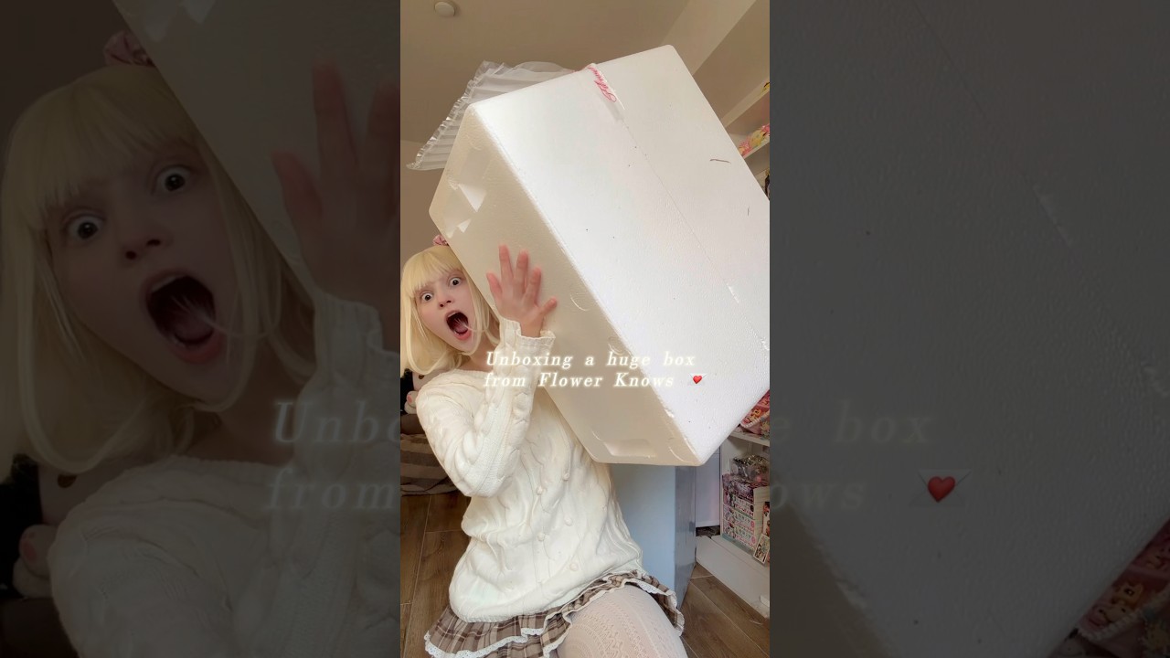 Unboxing a huge box from Flower Knows #makeup #cosmetics #makeuptutorial #flowerknows #viral