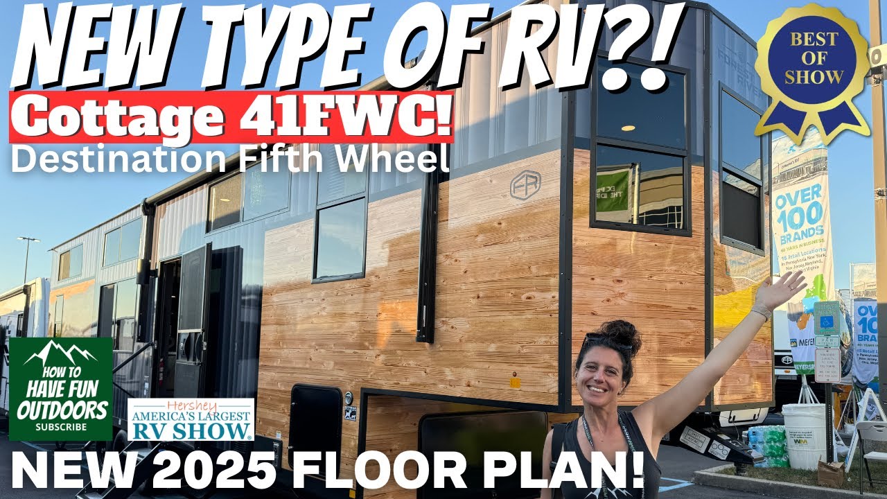НОВЫЙ тип автодома! 2025 Forest River Cottage 41FWC седельно-сцепное устройство