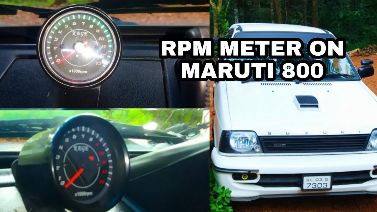 HOW TO INSTALL RPM METER ON MARUTI 800