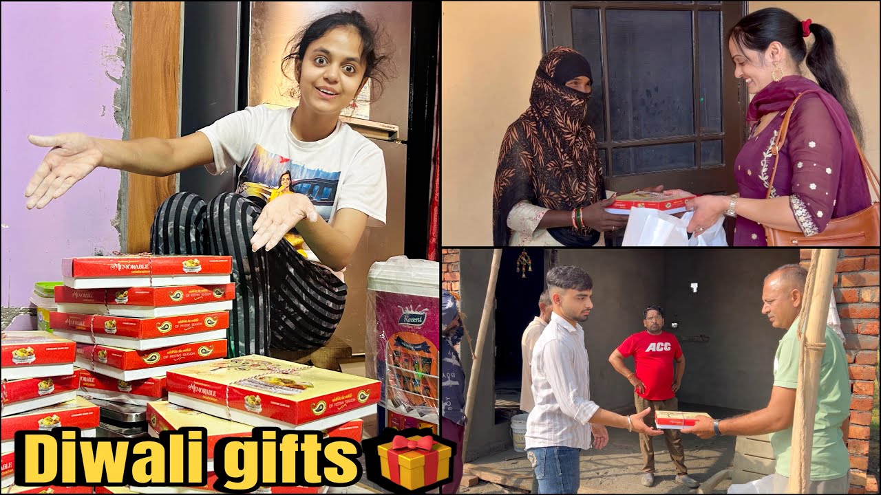 Diwali pe diya kitne sare gifts 🎁