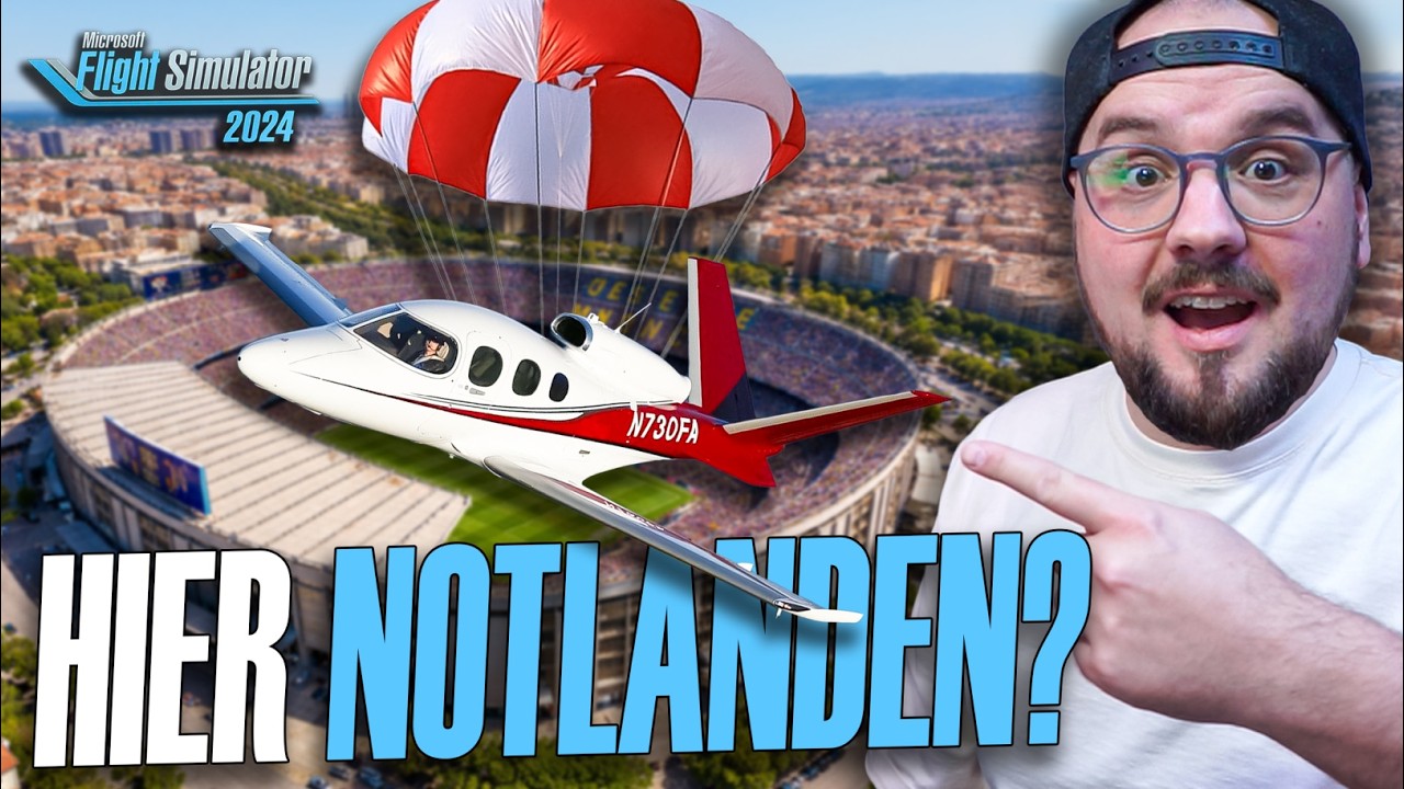 NOTFALL! Fallschirm im Vision Jet gezogen | Schaffen wir die Punktlandung? | MSFS 2024
