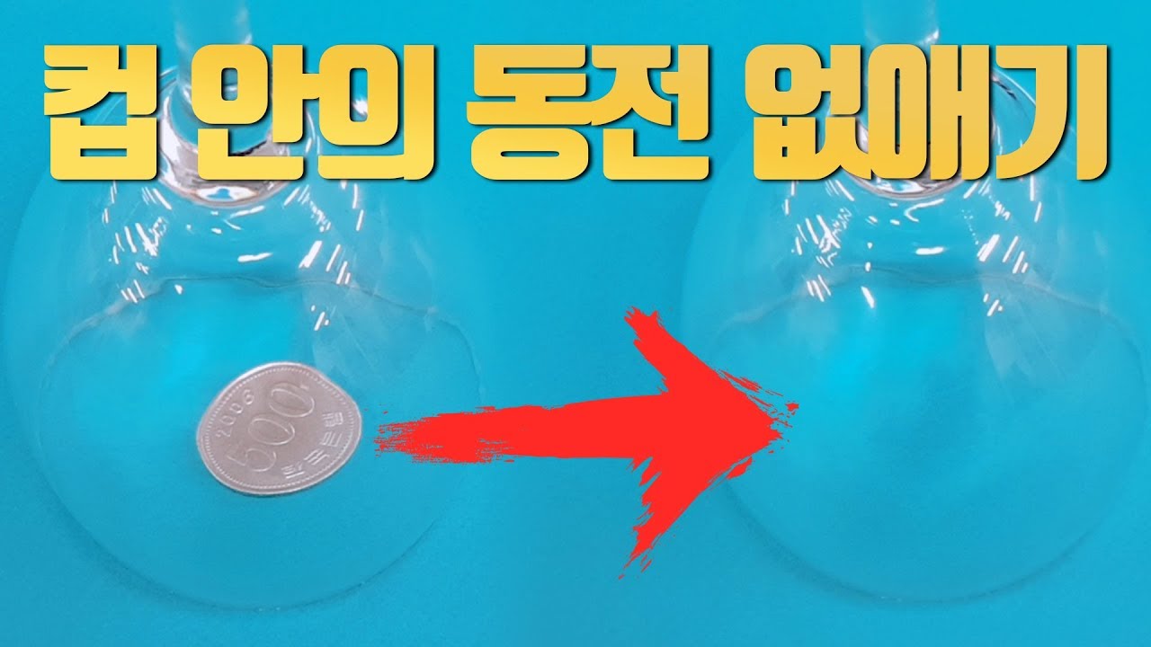 컵 안의 동전을 없애는 아주 쉬운 방법! 동전 마술 배우기 - 니키
