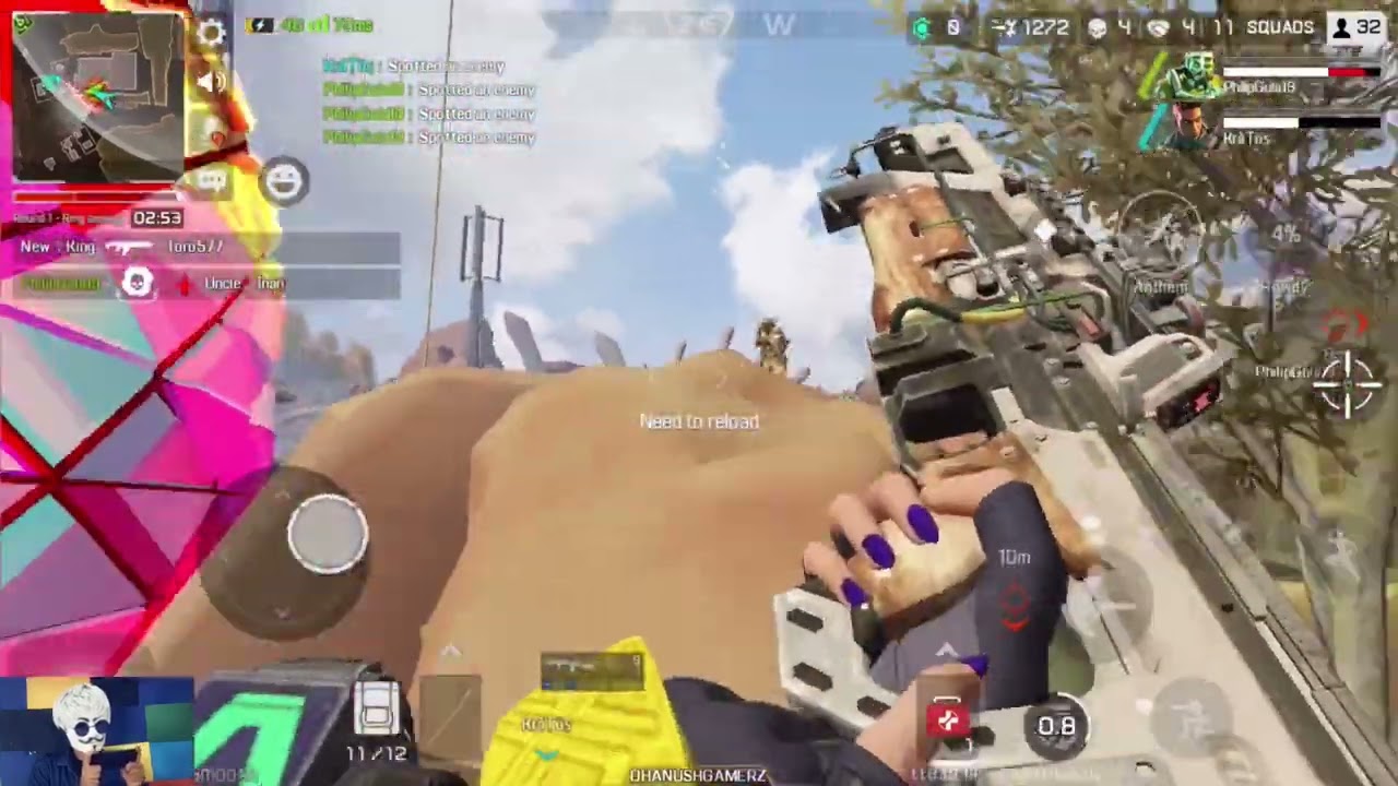 Ending game Tricks enemy killed All team apex Legend mobile #dhanushgamerz #apexpc版
