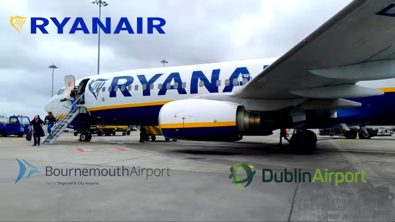 Ryanair Boeing 737-800 EI-EGA I I Bournemouth BOH ✈ Dublin DUB I *Full Flight*