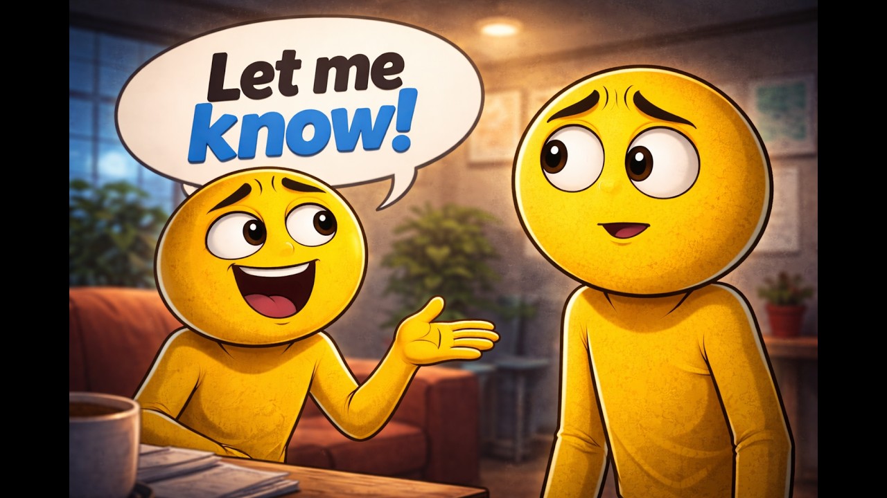People Who Say “Let me know.”