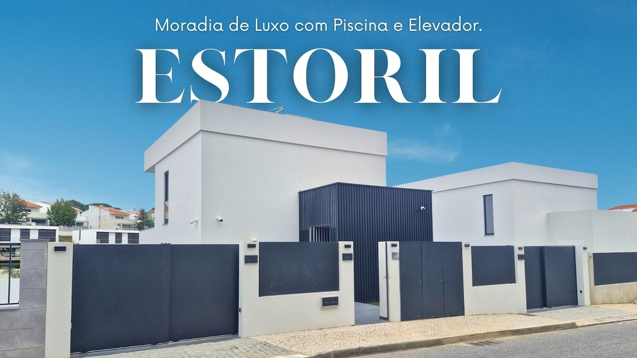 Moradia de Luxo no Estoril  Piscina Aquecida, Elevador e 3 Pisos