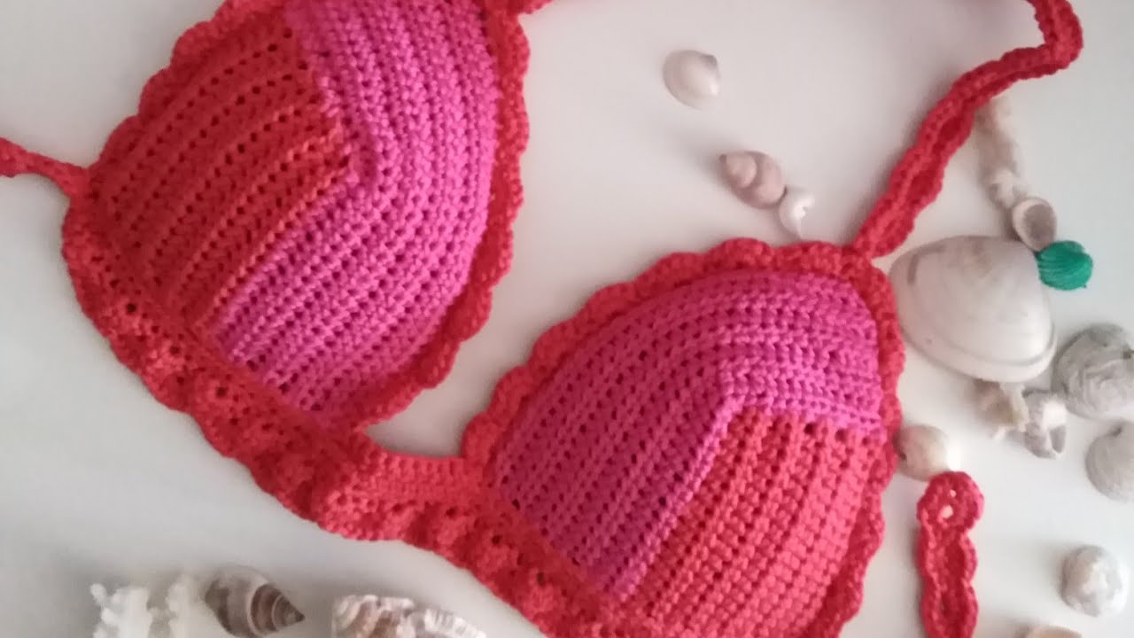 Bikini all' uncinetto: coppe