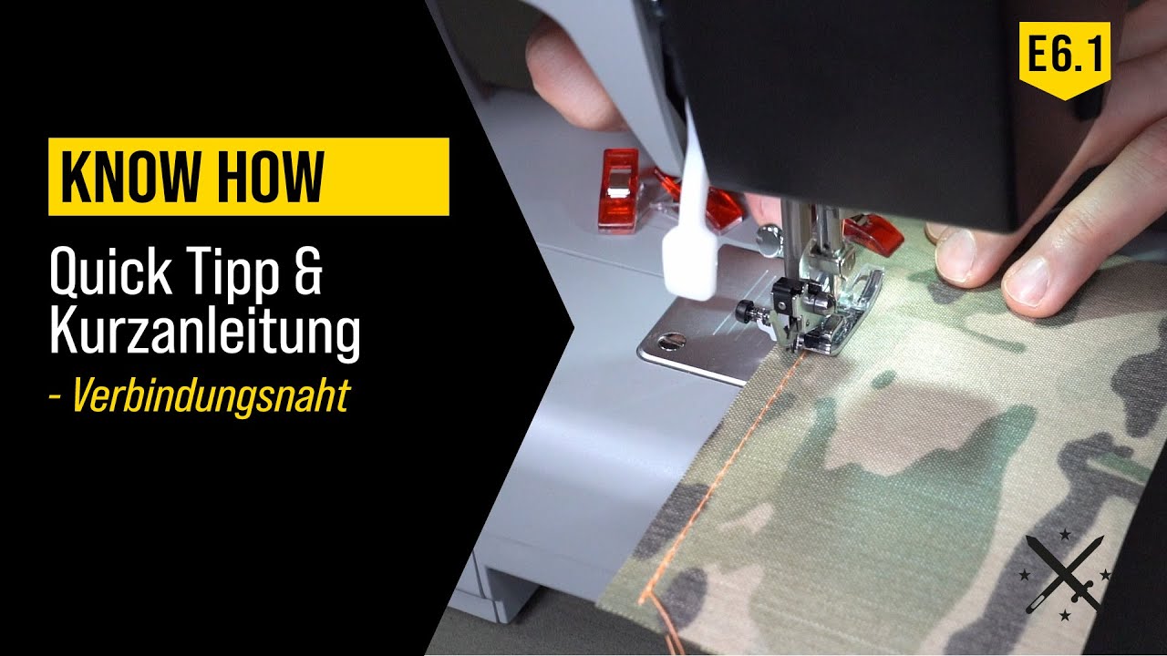 Die Verbindungsnaht - How to make - E6.1 - TACTICALTRIM #cordura #palstex #xpac