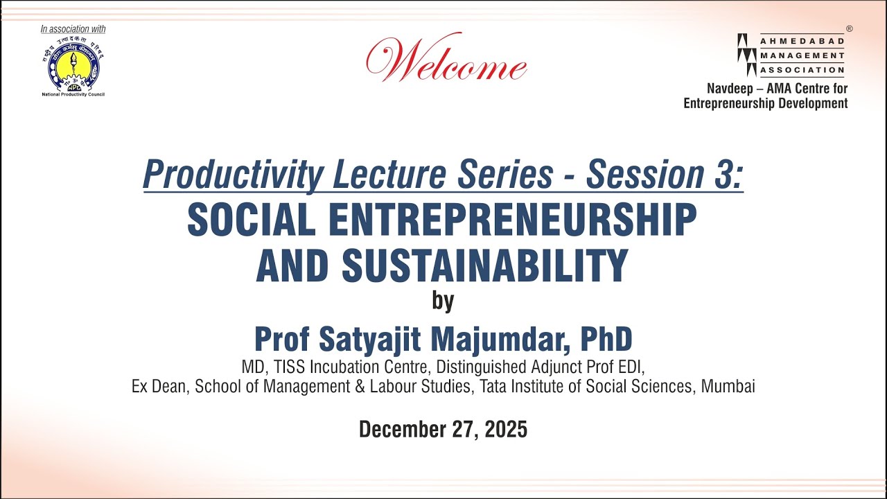 SOCIAL ENTREPRENEURSHIP AND SUSTAINABILITY