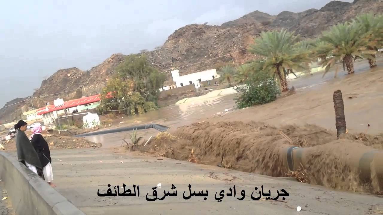 امطار وسيول بني سعد السر وشرق الطائف التاريخية فيديو حصري من قلب السيول الحالة البيضاء 20/6/1434