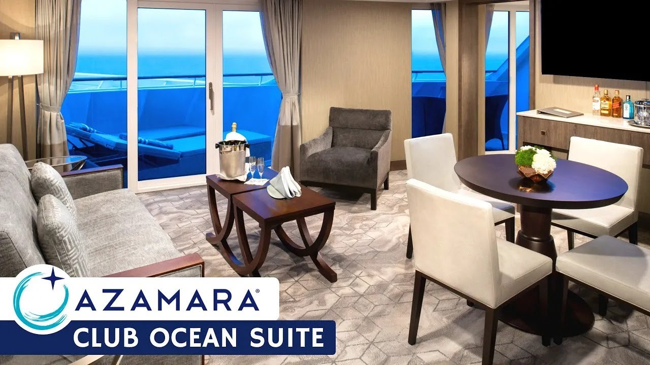 Azamara Pursuit | Club Ocean Suite Full Walkthrough Tour & Review 4K | Azamara Club Cruises