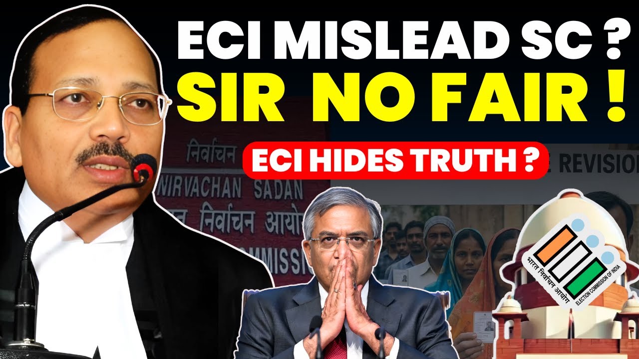 ECI MISLEAD SC? HIDES SIR EXERCISE TRUTH FROM SC? SIR NO FAIR AT ALL.... #supremecourtofindia