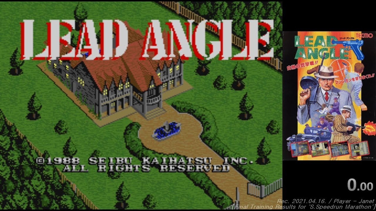 LEAD ANGLE - 1CC (1988) Gameplay Walkthrough FULL GAME [ARCADE]