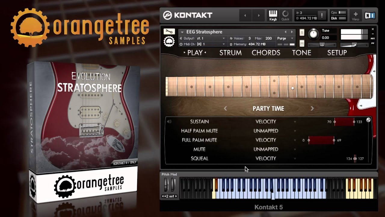 Evolution Electric Guitar Stratosphere - Walkthrough Demonstration
