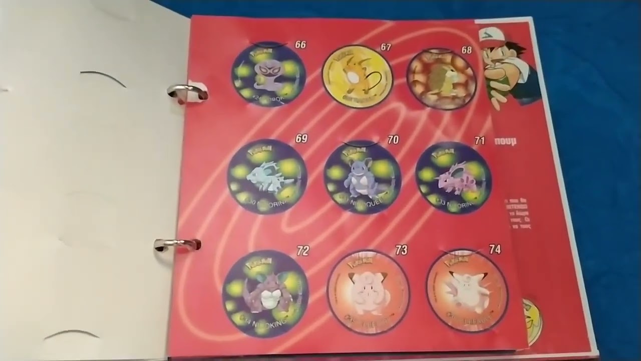 Pokemon Tazos Album + Διαφημιση!