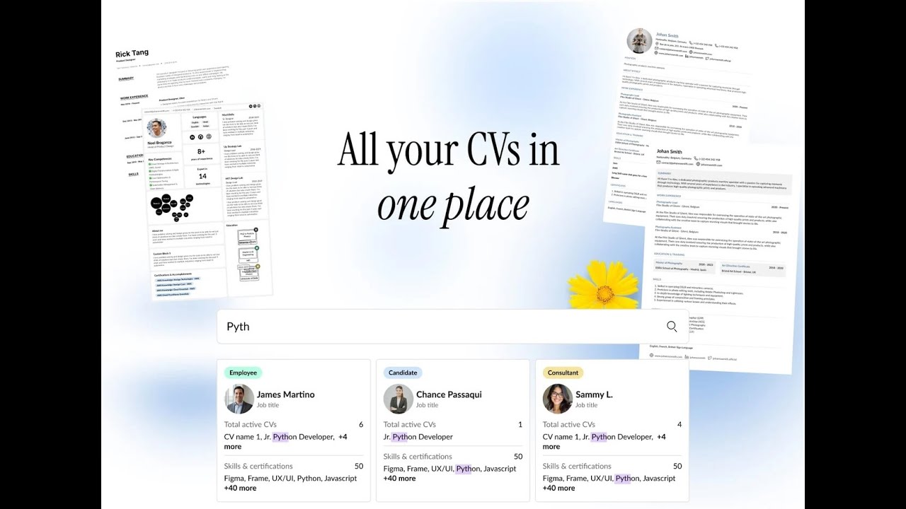 CV Inventory: AI Resume Database & CV Management Software for Consulting Firms