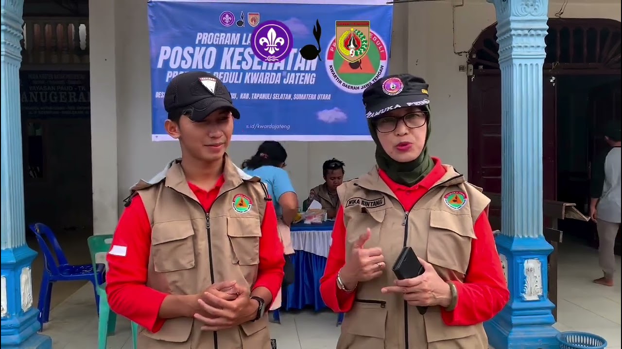Relawan Ubaloka & Pramuka Peduli Kwarda Jawa Tengah  di Tapanuli Selatan, 