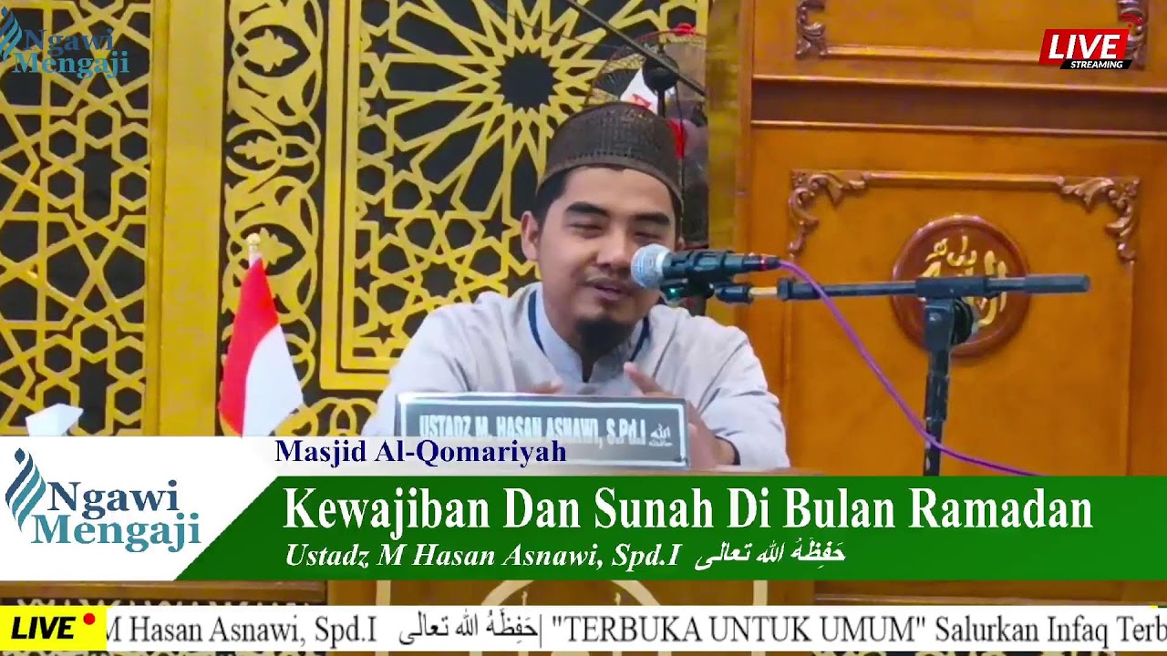 Kewajiban Dan Sunah Di Bulan Ramadan | Ustadz M Hasan Asnawi, Spd.I   حَفِظَهُ الله تعالى
