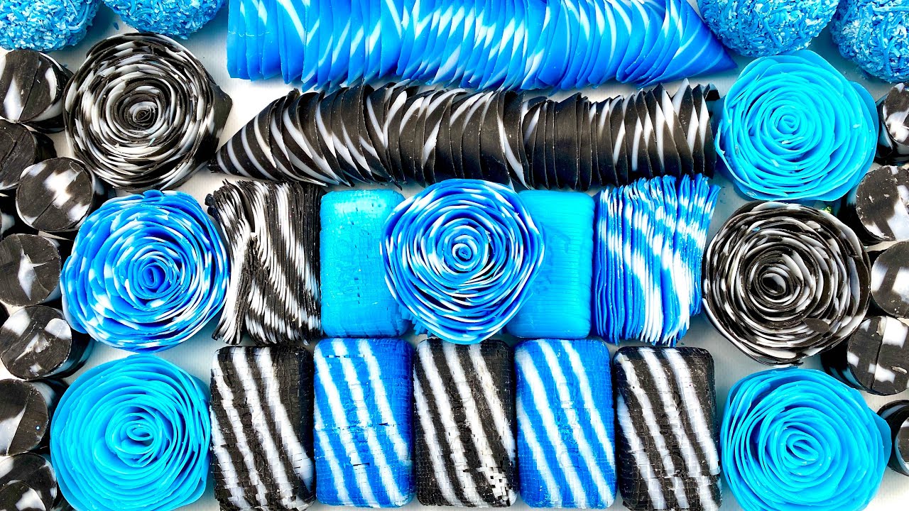 Soap cubes 💙 Soap boxes with glitter 🖤 Soap roses 💙 Soap balls 🖤Carving ASMR ! Relaxing Sounds !