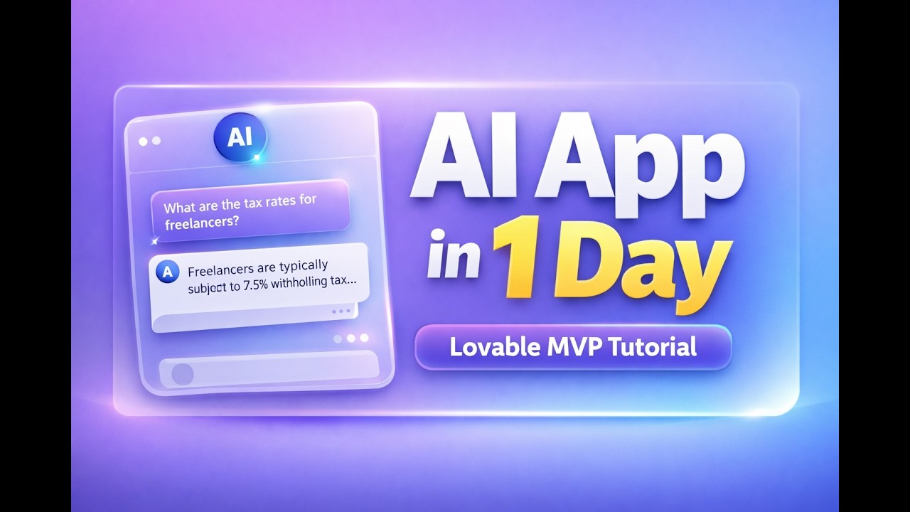 How I Built an AI Tax Assistant MVP with Lovable (Step-by-Step RAG App Tutorial)