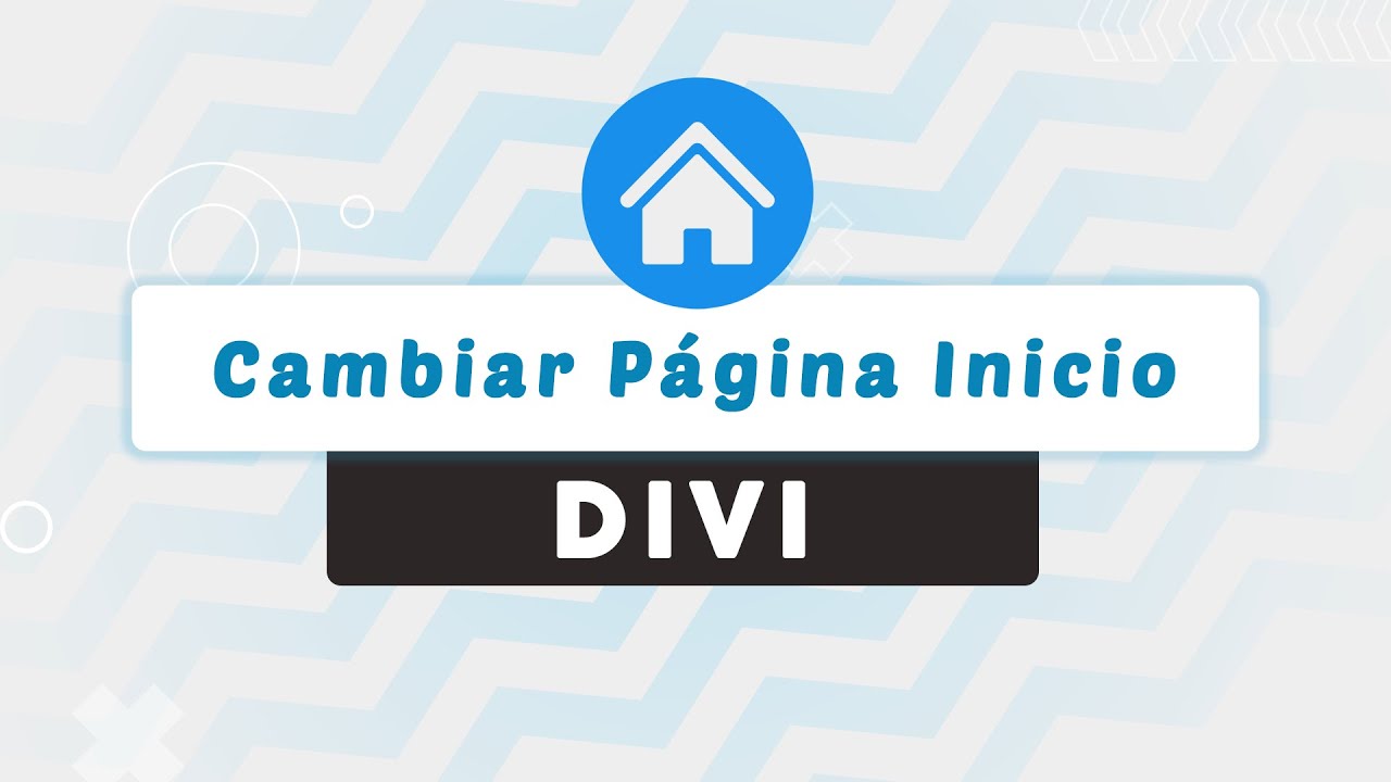 Cambiar Página de Inicio en Divi Wordpress