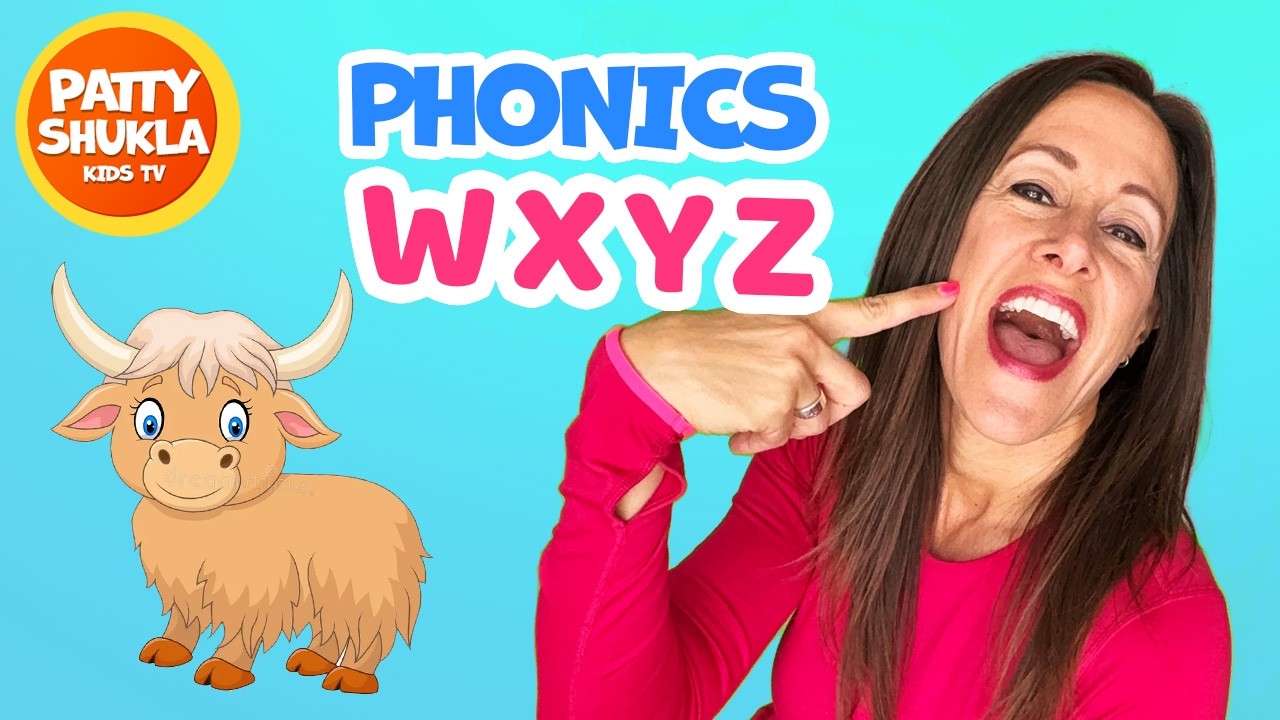 Learn Phonics Song for Children Letters W X Y Z | Sign Language with Patty Shukla Learn to Read