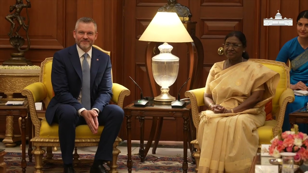 President of the Slovak Republic Mr Peter Pellegrini met President Droupadi Murmu