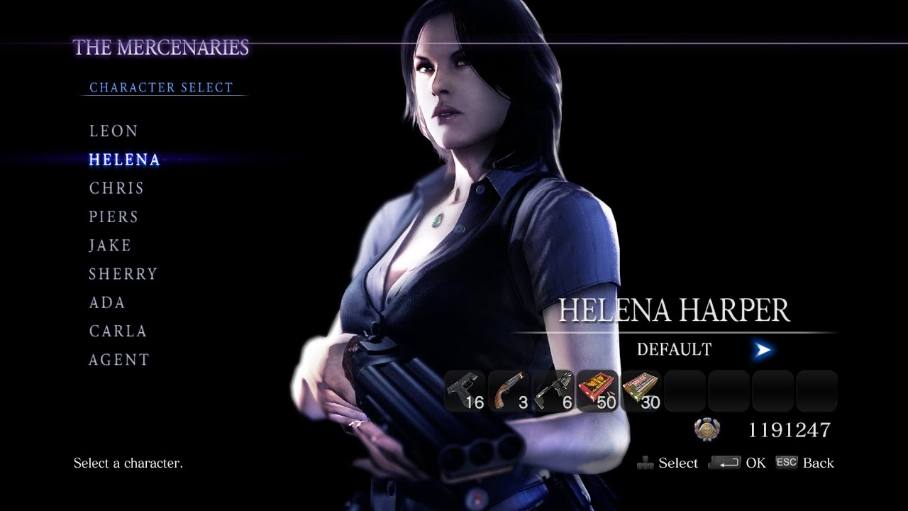 Resident Evil 6 The Mercenaries Helena Steel Beast Full Combo