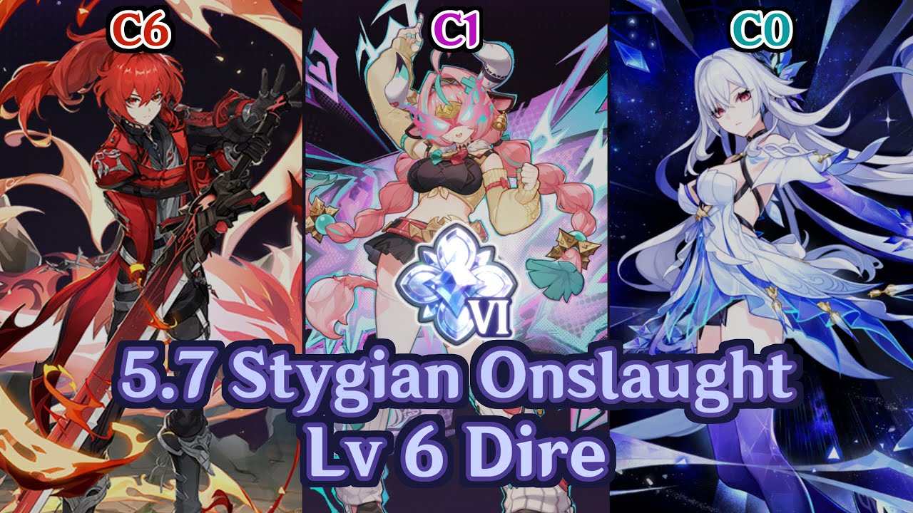 5.7 Stygian Onslaught Dire Lv6 | Diluc Varesa Skirk | 幽境の激戦 アルティメット | ディルック ヴァレサ スカーク