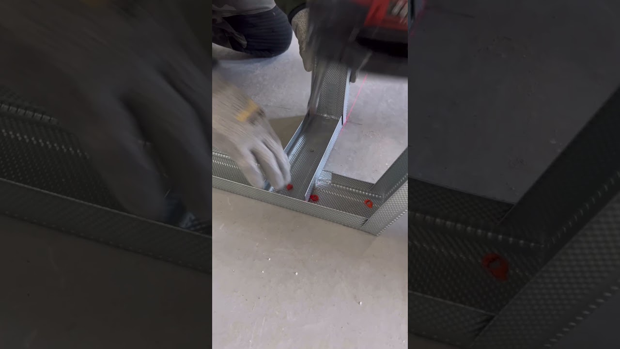 Split Hilti pulsa gun fix floor track British gypsum nails  #lifehacks #hilti #power #construction