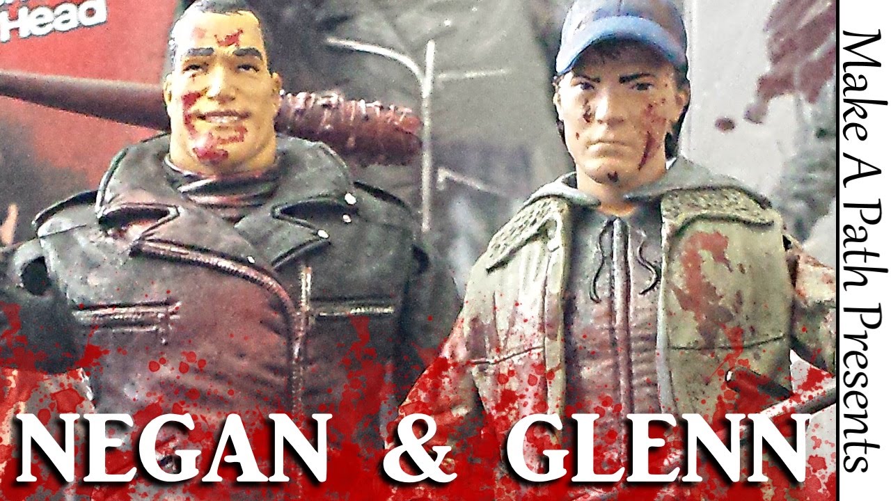 Negan & Glenn SDCC Skybound Exclusive 2 Pack Figure Review - McFarlane Toys