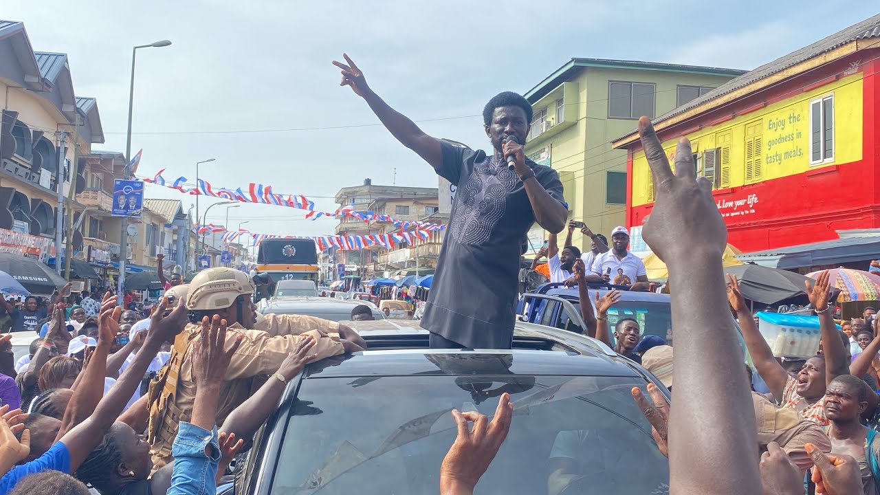 Nana Kwame Bediako ( Cheddar) Størms Takoradi With Massive Campaign Tour