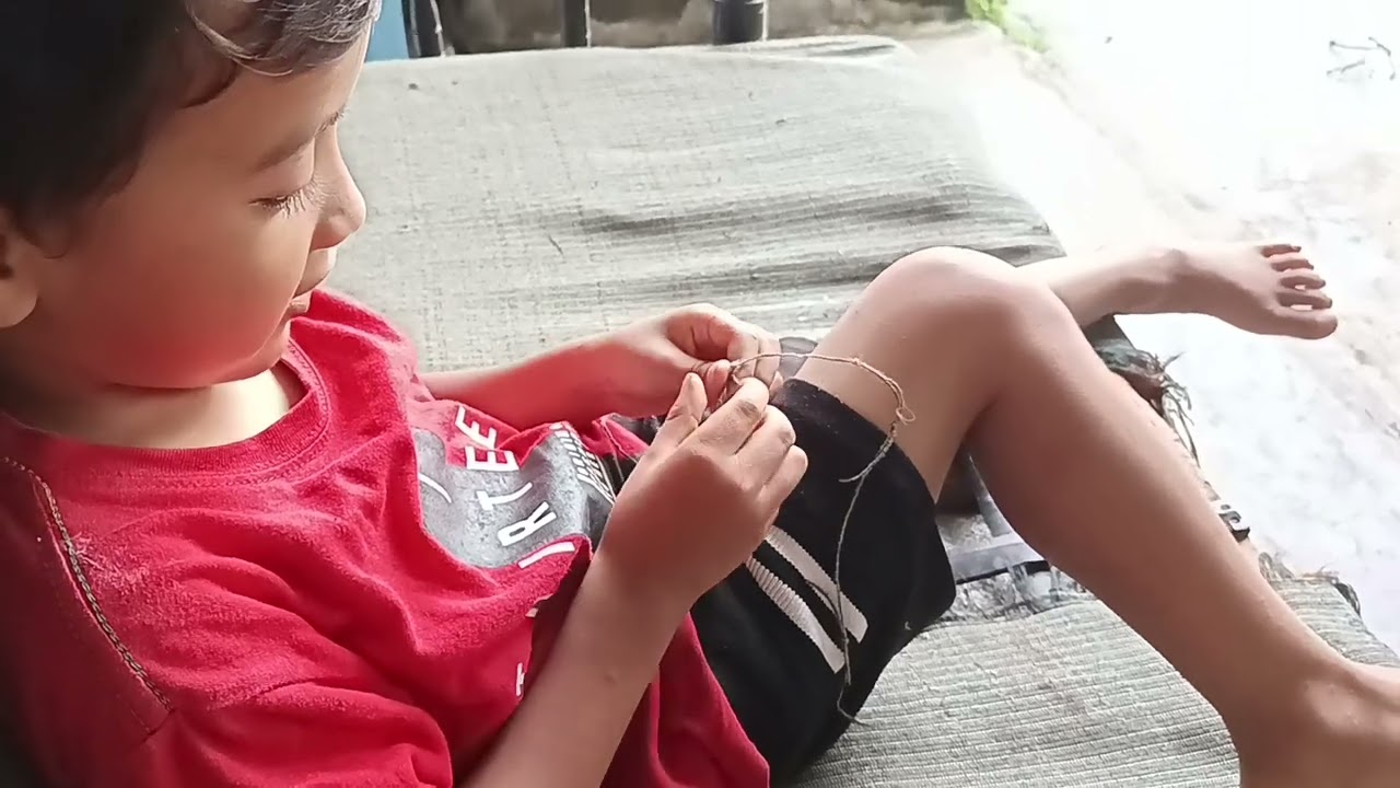 ADEK RAFA SUDAH PINTAR BIKIN SIMPUL TALI🤭