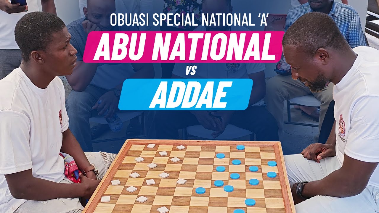 Abu National vs Addae -  - Obuasi Special National 'A' Draughts Competition - Semi Finals