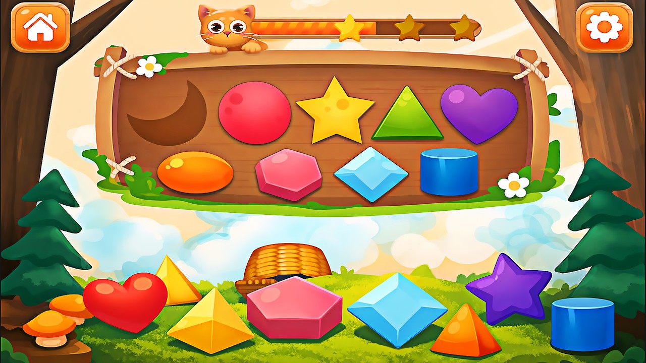 Kids Shapes and Colors Learning Game - Preschool Educational Games 3D | Android Gameplay