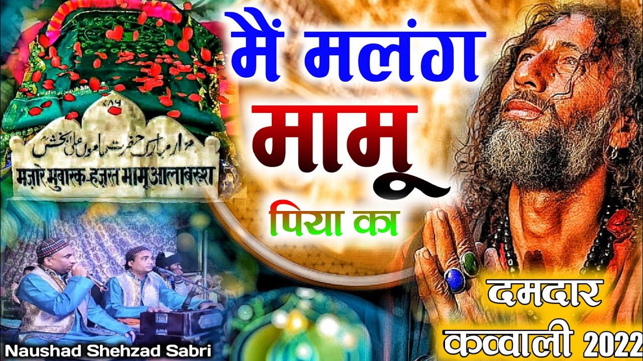 मैं मलंग मामू पिया का || Mamu Peer Qawwali || Mamu Peer Ki New Qawwali 2022 || Naushad Shehzad Sabri