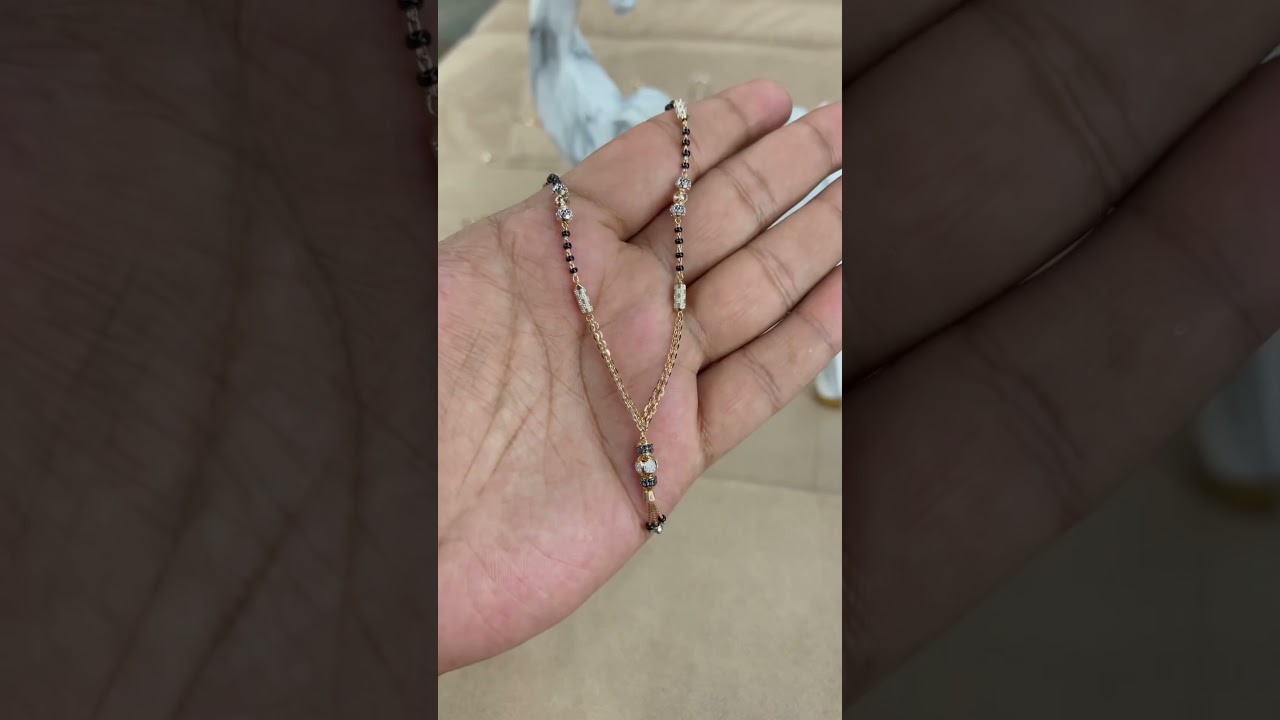Rose Gold Mangalsutra | Gold Mangalsutra Design 2023 | Gold Mangalsutra Designs 