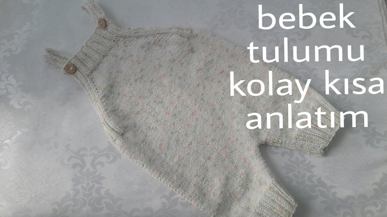 Yazlık askılı  bebek tulumu,  bebek tulumu yapımı